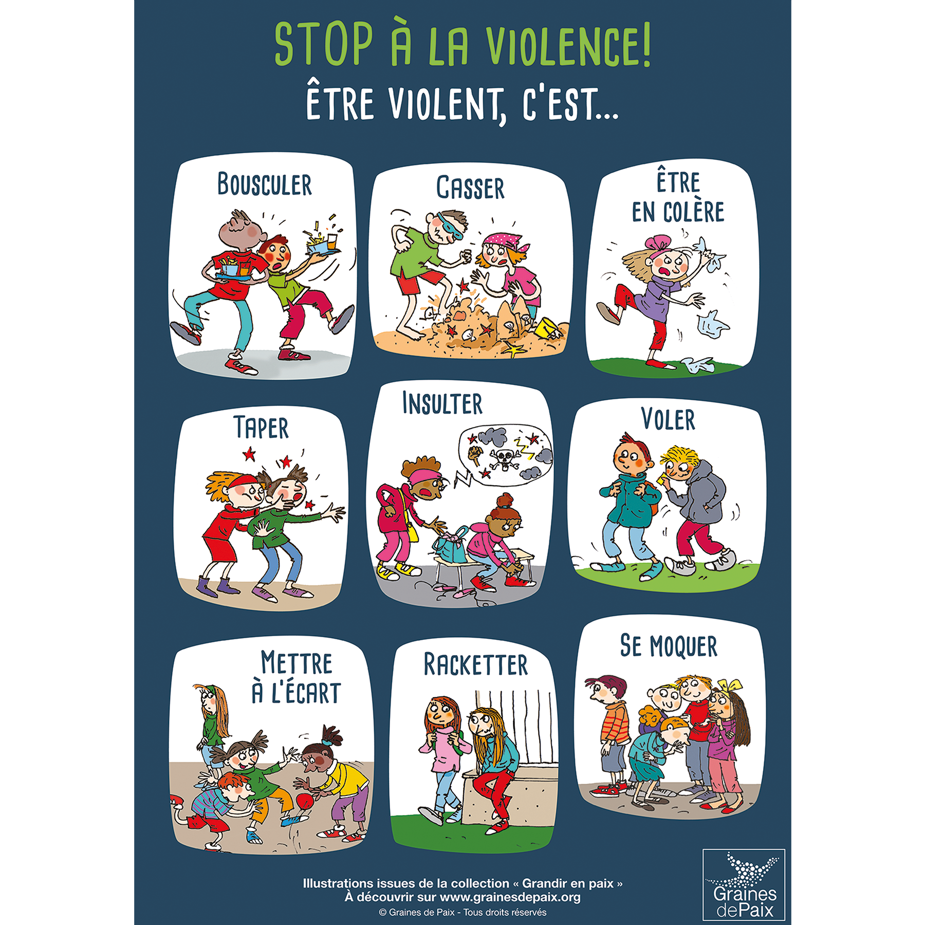 Poster « Stop à la violence »